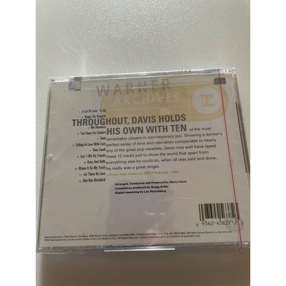 Sammy Davis Jr. "The Wham Of Sam" CD Warner Archives Super Saver Edition Jazz Vo - Picture 2 of 6